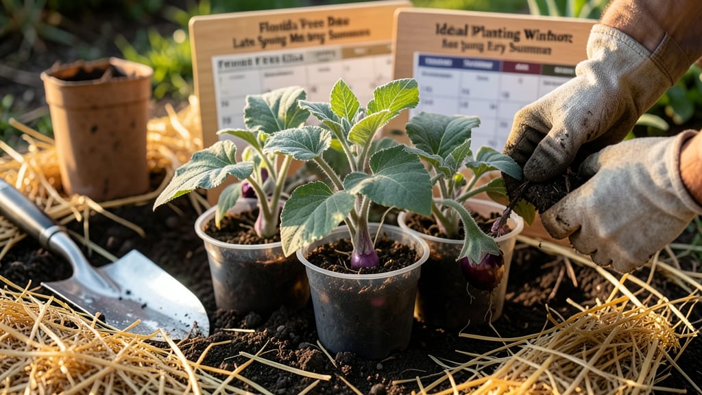 When to Plant Eggplant in Florida: Exact Weeks Before Monsoon Season for Bigger Harvests